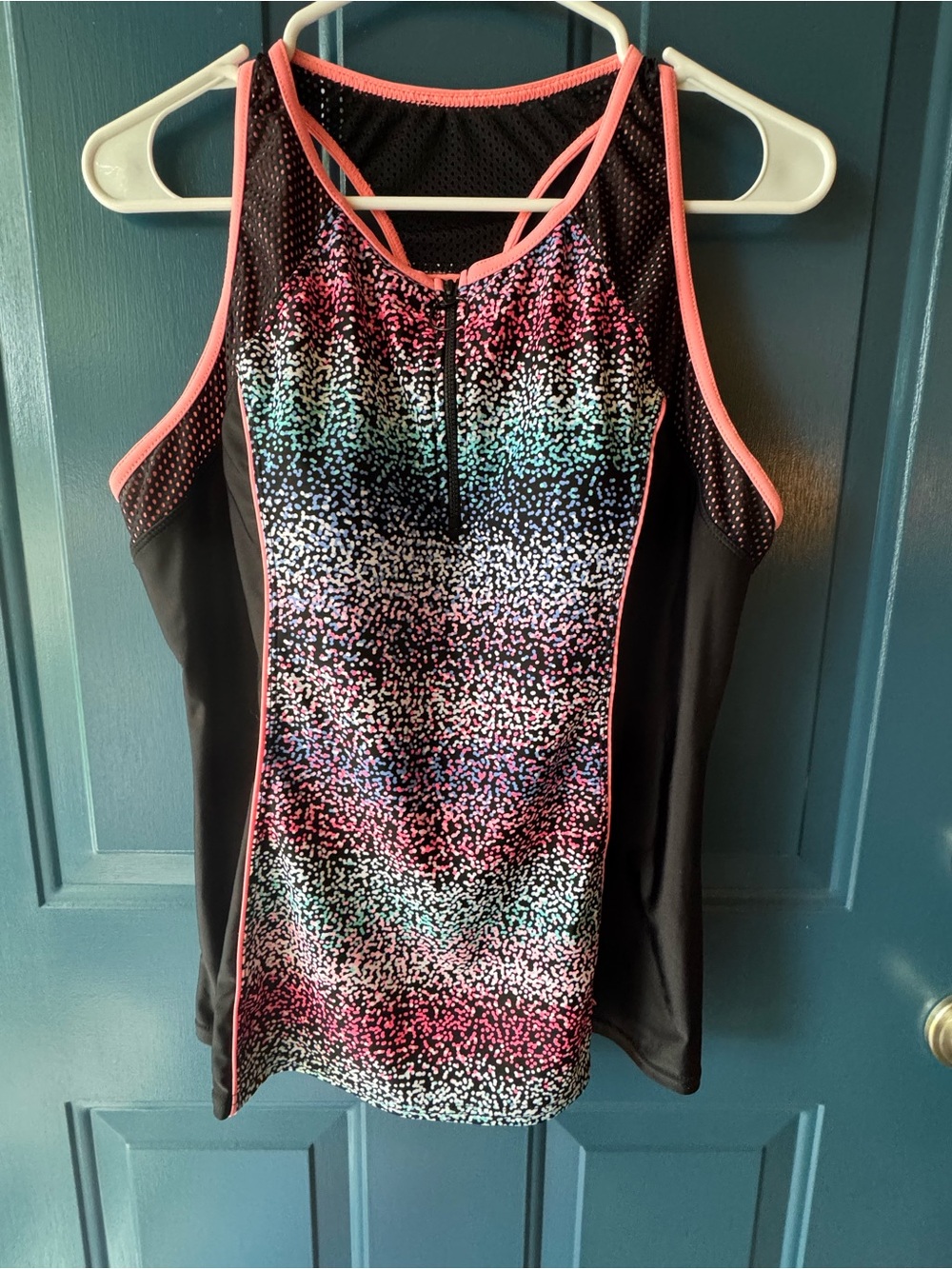 Colorful Speckled Swimwear Tankini XXL